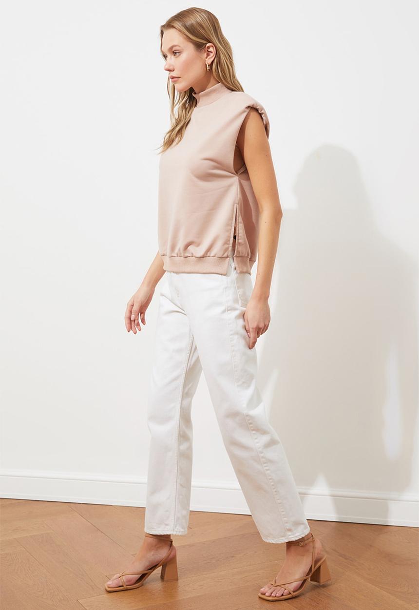 Trendyol - Knitted blouse - beige