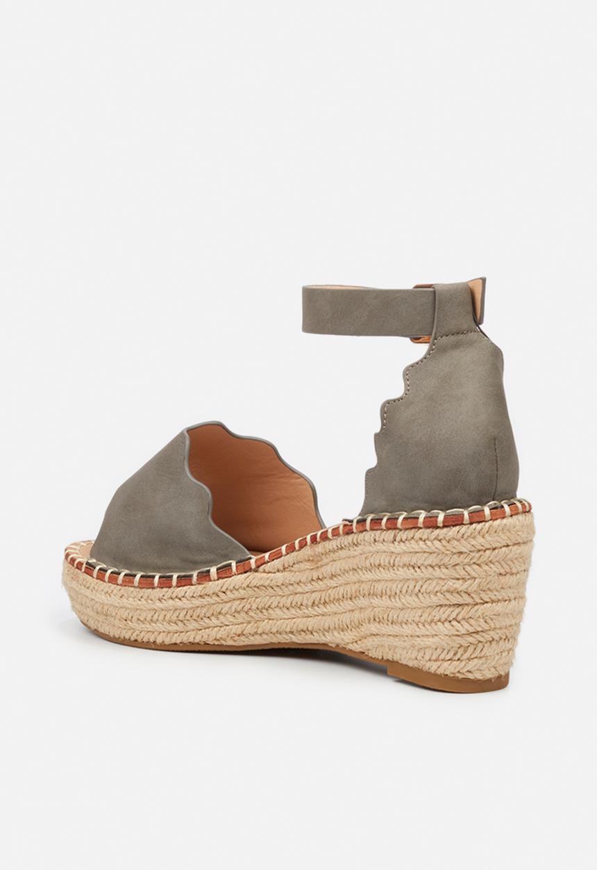 Miss Black - Jayda1 espadrille wedge - grey