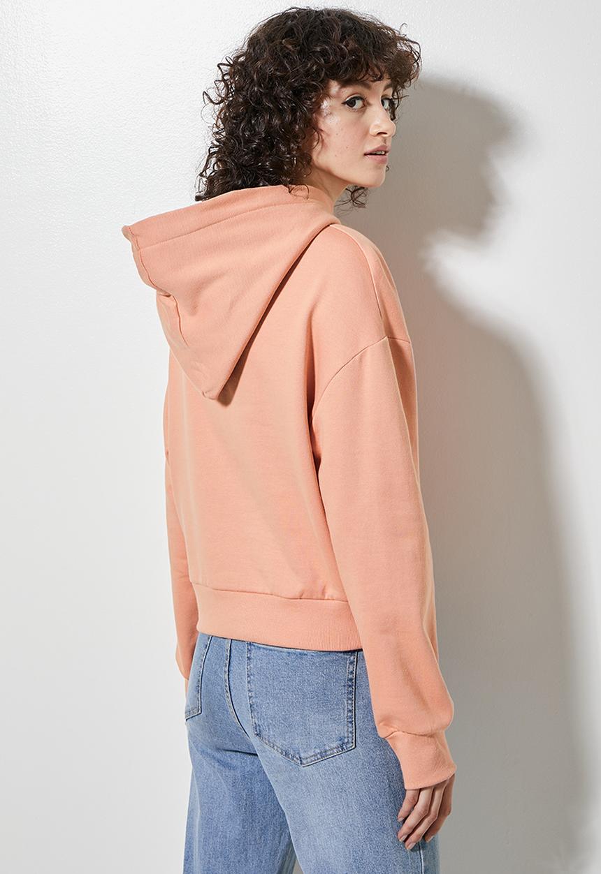 Superbalist - Crop hoodie - peach pink