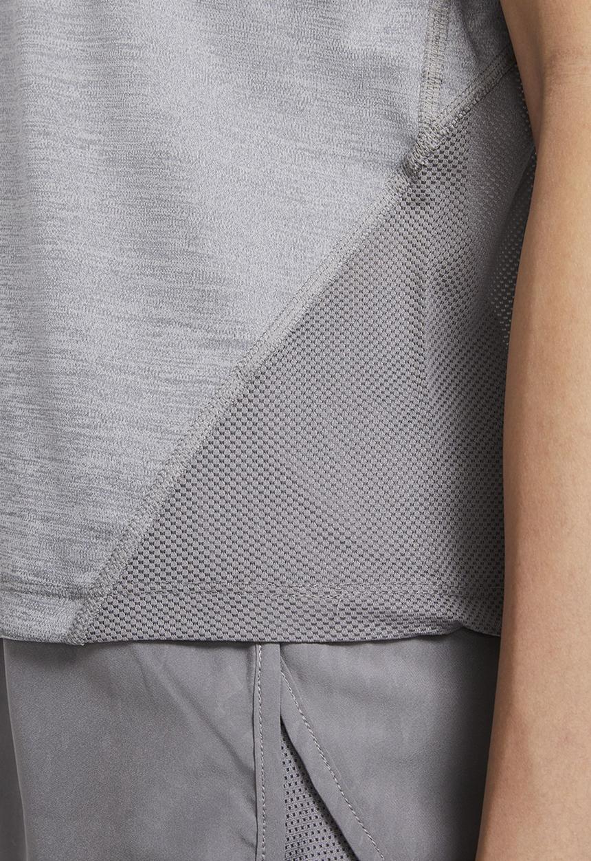 Nike - W Nike miler top short sleeve - grey 