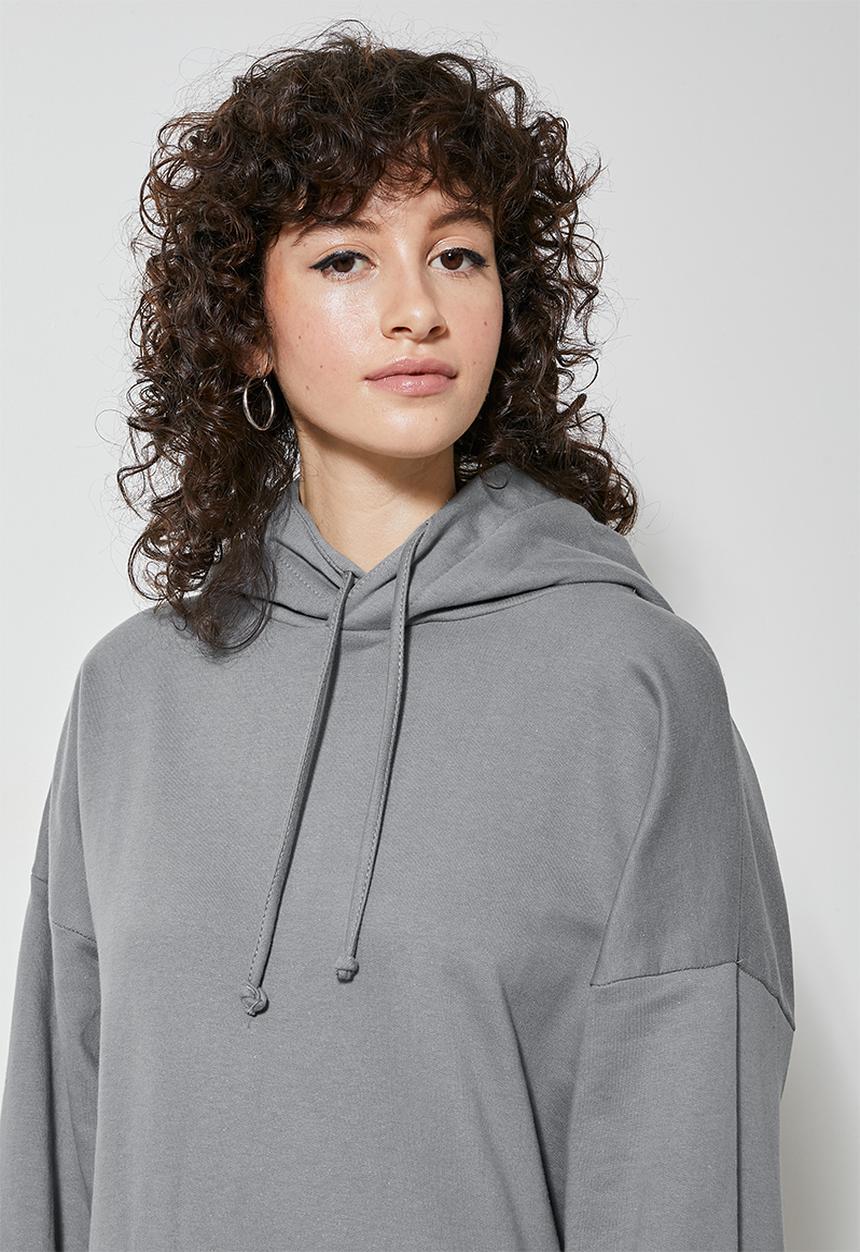 Superbalist - Longline hoodie - slate grey