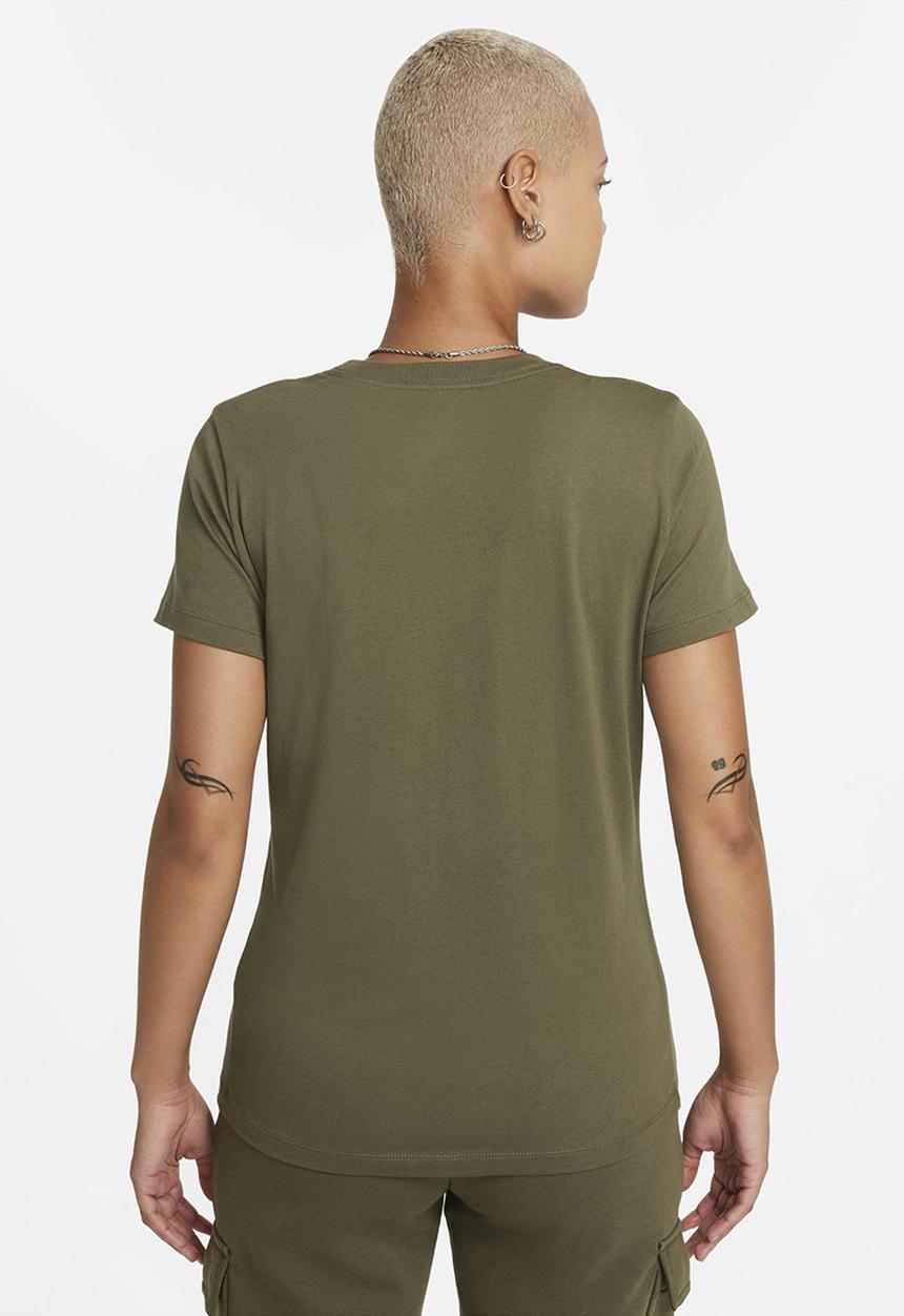 Nike - W nsw tee essntial icon futur - olive