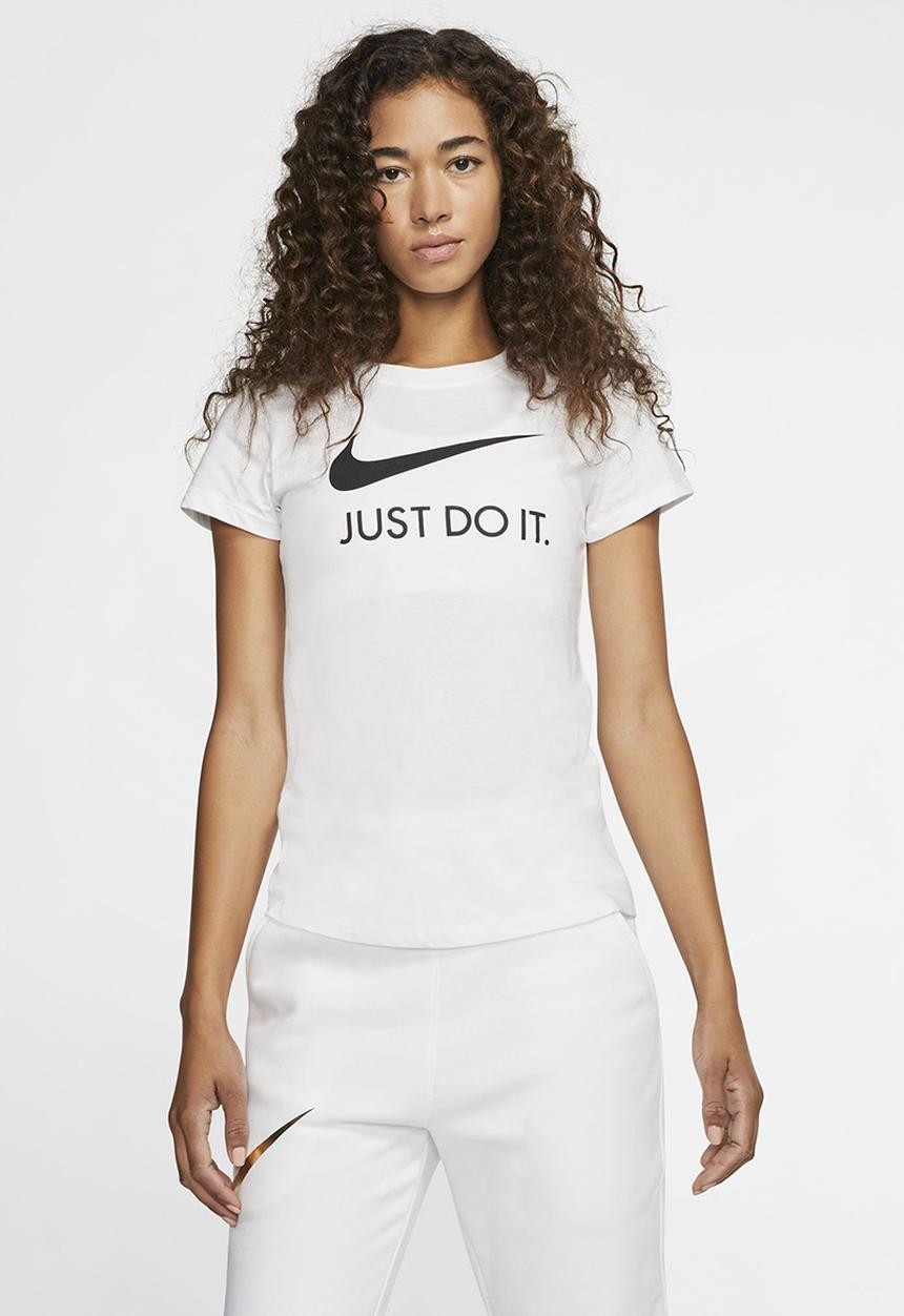 Nike - W nsw tee jdi slim - white & black