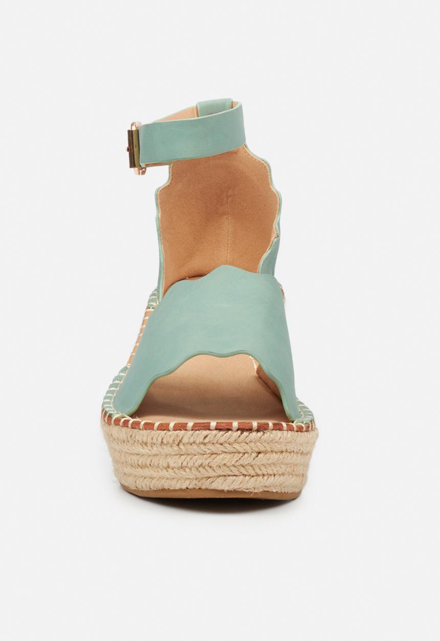 Miss Black - Jayda1 espadrille wedge - teal