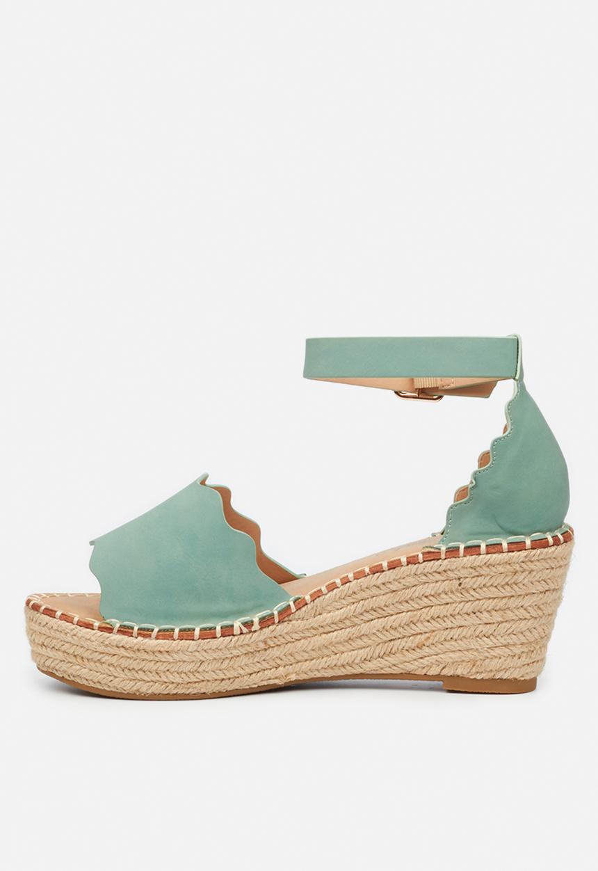 Miss Black - Jayda1 espadrille wedge - teal