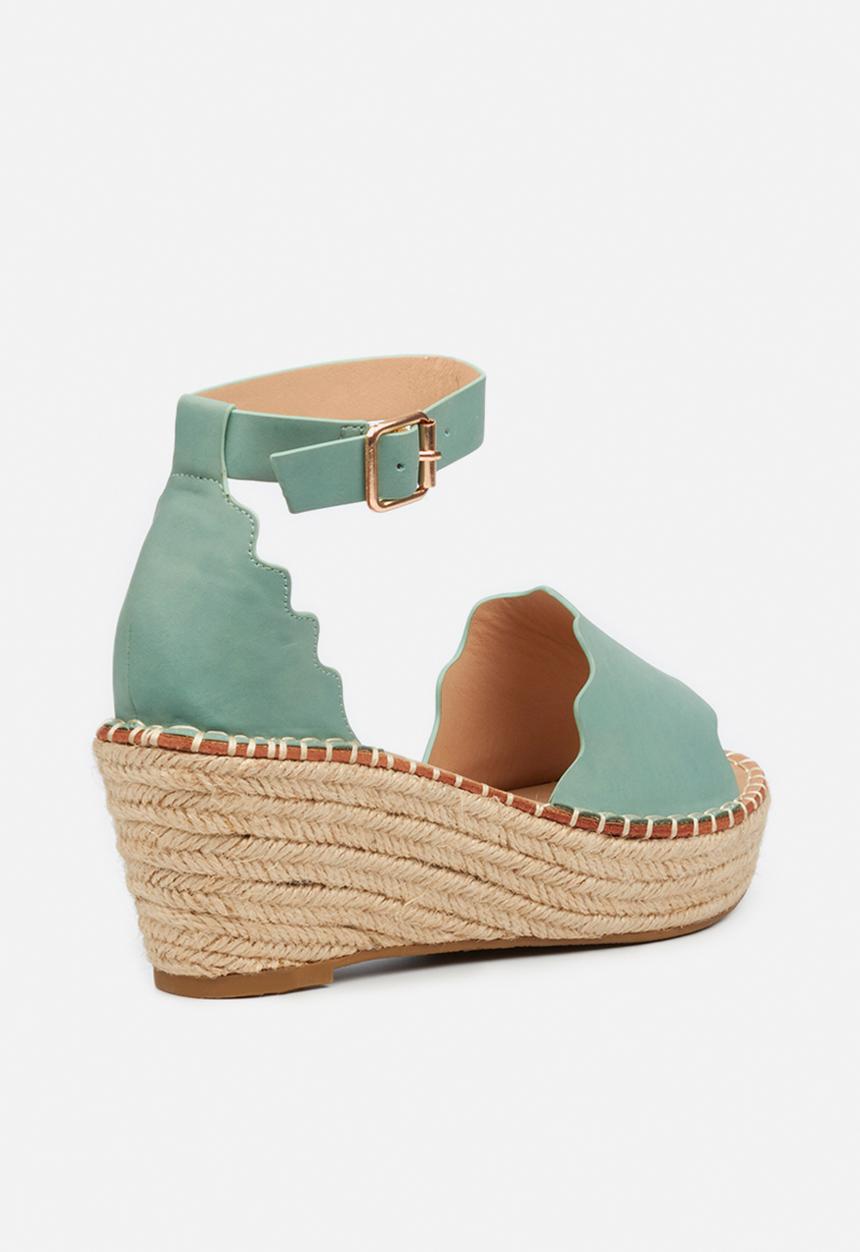 Miss Black - Jayda1 espadrille wedge - teal