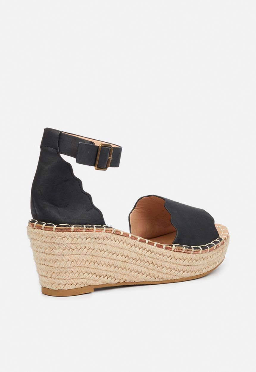Miss Black - Jayda1 espadrille wedge - black