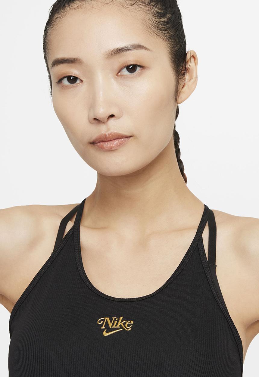 Nike - W Nike femme elastika tank su - black & gold