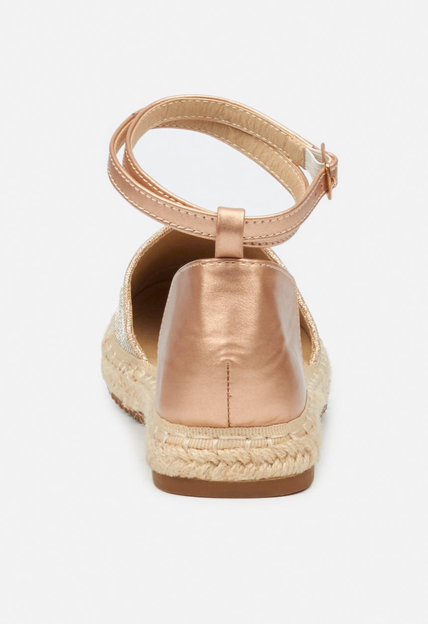 Butterfly Feet - Karla 2 espadrille - rose gold