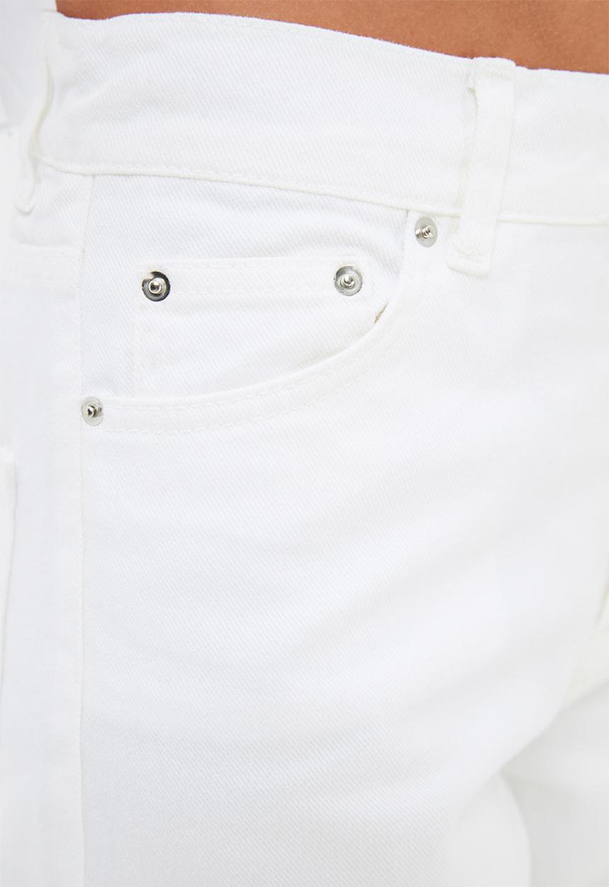Trendyol - Elastic back waist jeans - white
