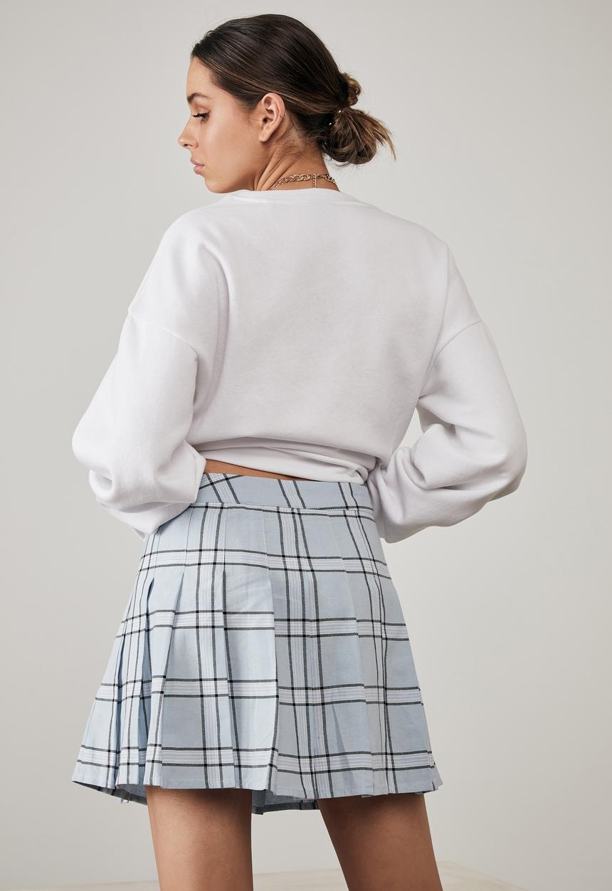 Factorie - Pleated skirt - cher check_skyway