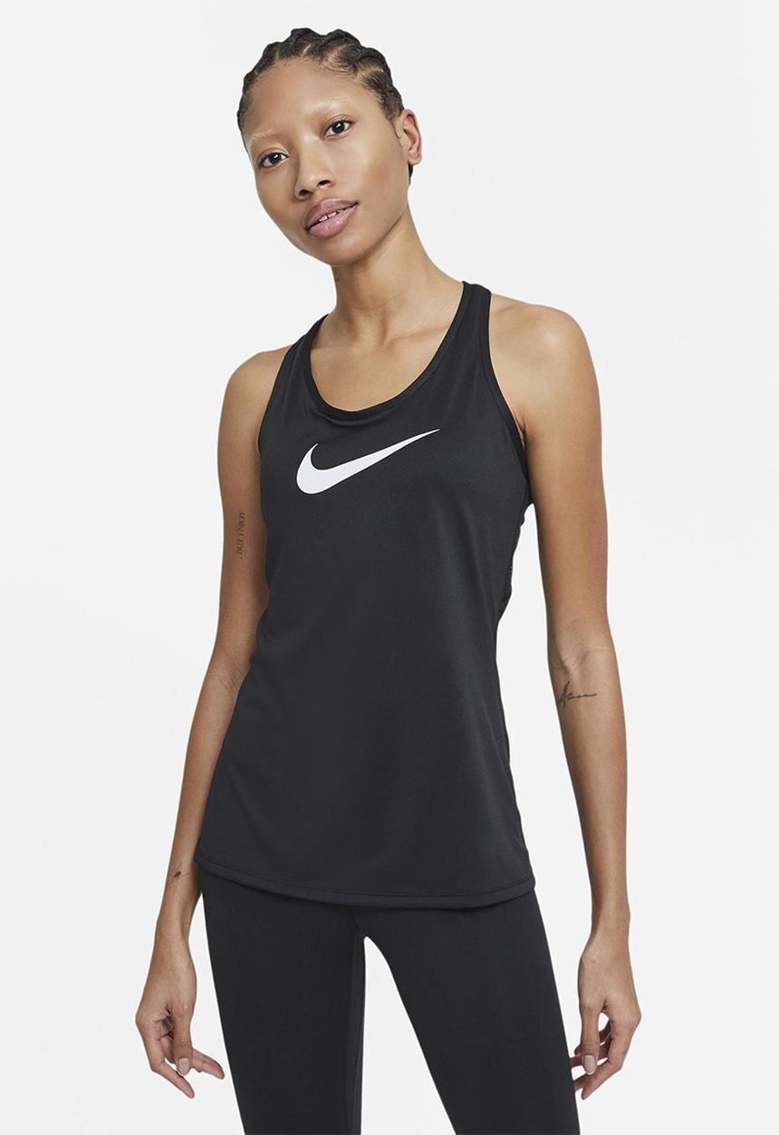 Nike - W Nike dry tank balance swoosh gx - black & white