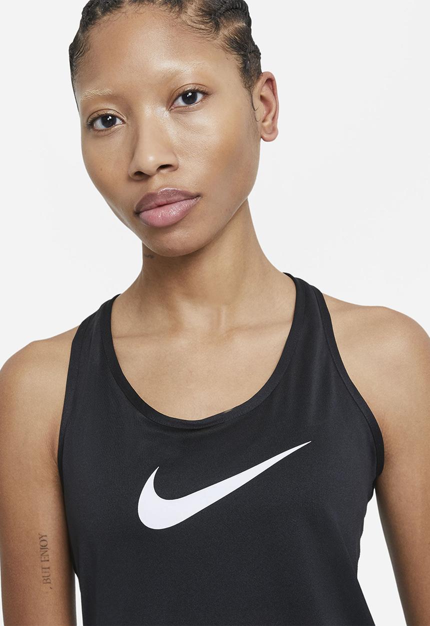 Nike - W Nike dry tank balance swoosh gx - black & white