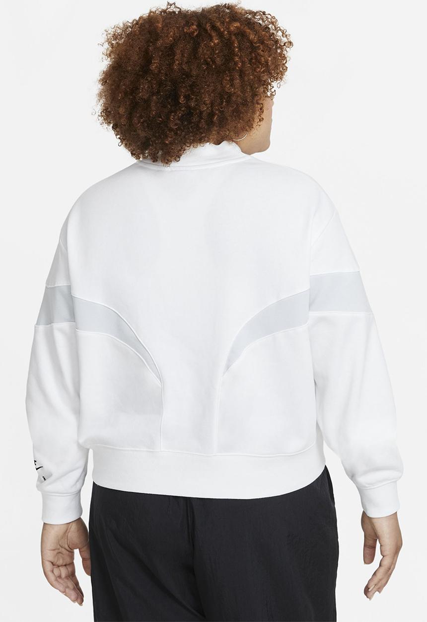 Nike - W nsw air flc mock ls top - white
