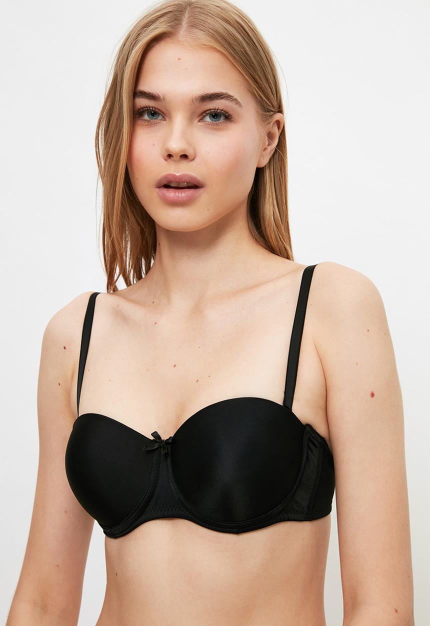 Trendyol - Push up strapless bra - black