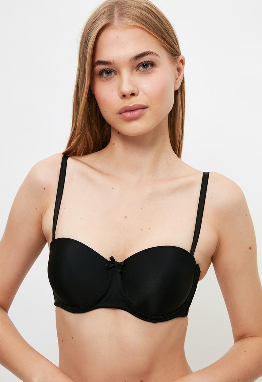 Trendyol - Push up strapless bra - black
