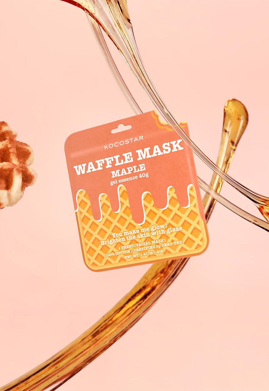 KOCOSTAR - Waffle Cotton Sheet Mask - Maple