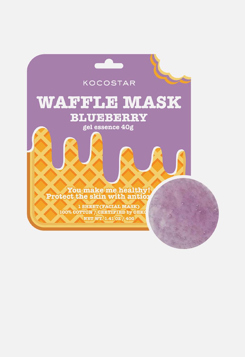 KOCOSTAR - Waffle Cotton Sheet Mask - Blueberry