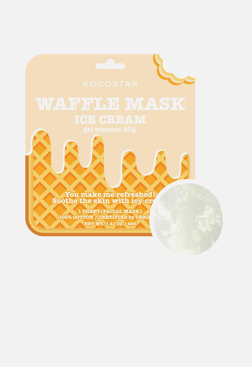 KOCOSTAR - Waffle Cotton Sheet Mask - Ice Cream