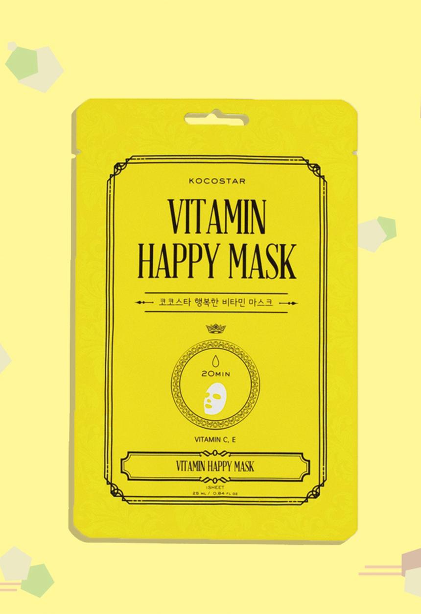 KOCOSTAR - Happy Sheet Mask - Vitamin C & E