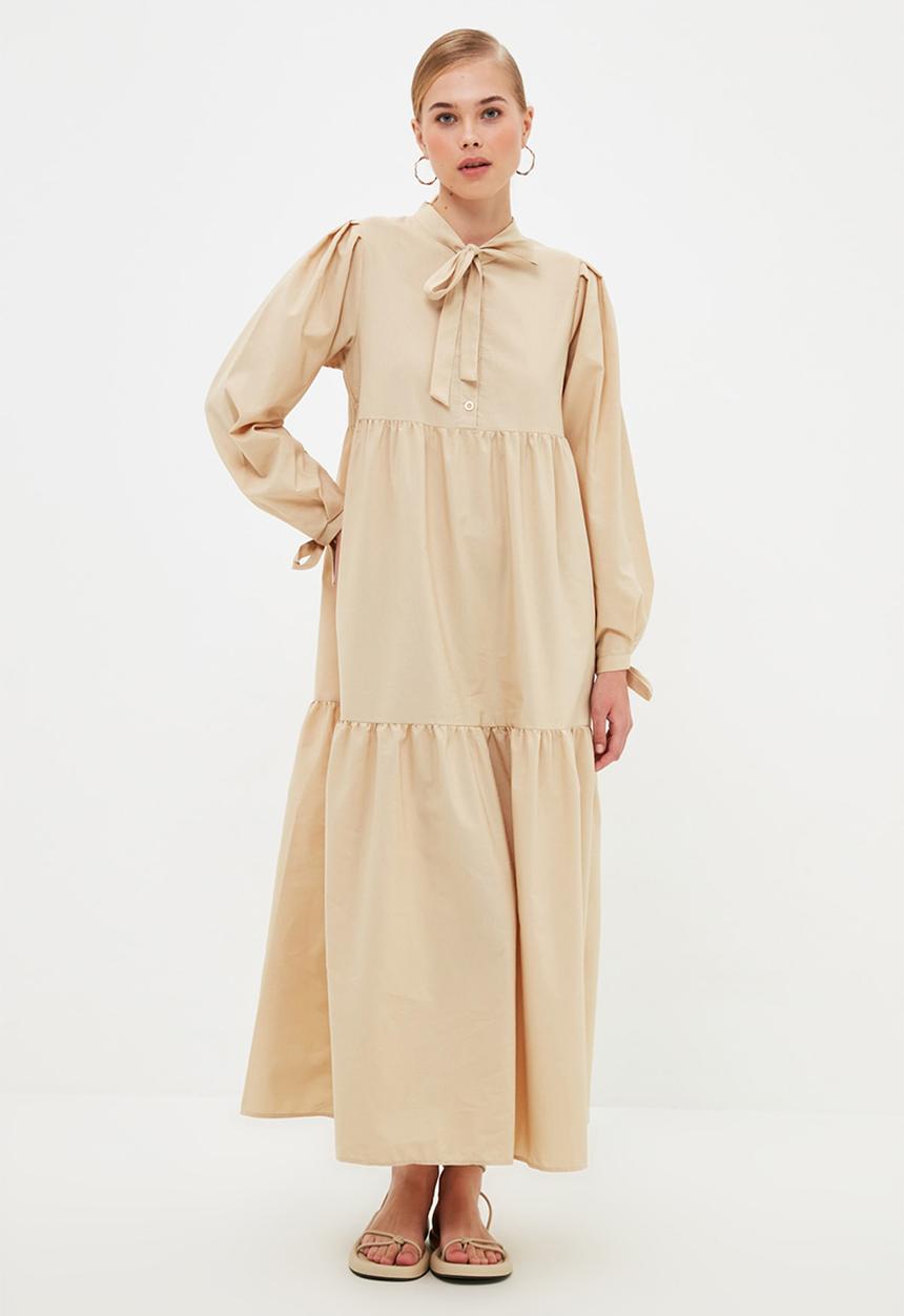 Trendyol - Rope detailed dress - beige