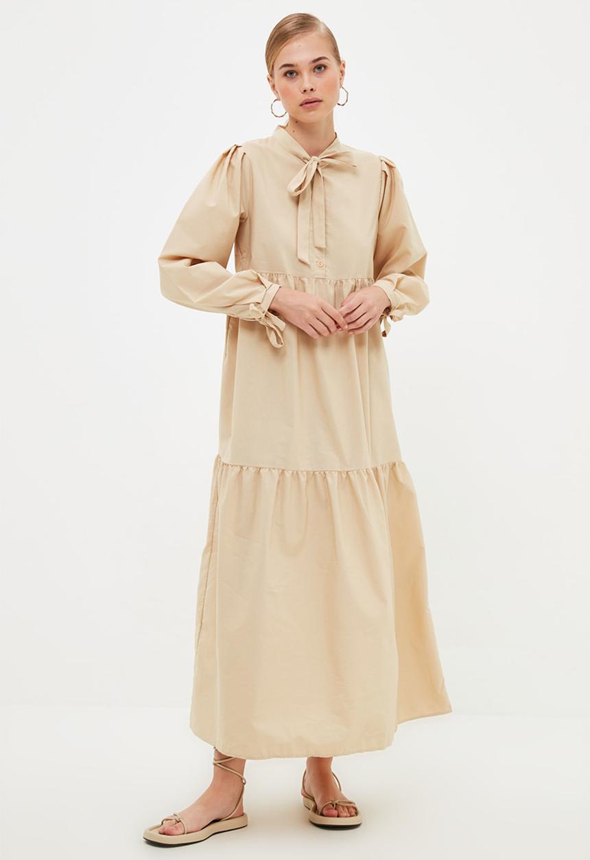 Trendyol - Rope detailed dress - beige