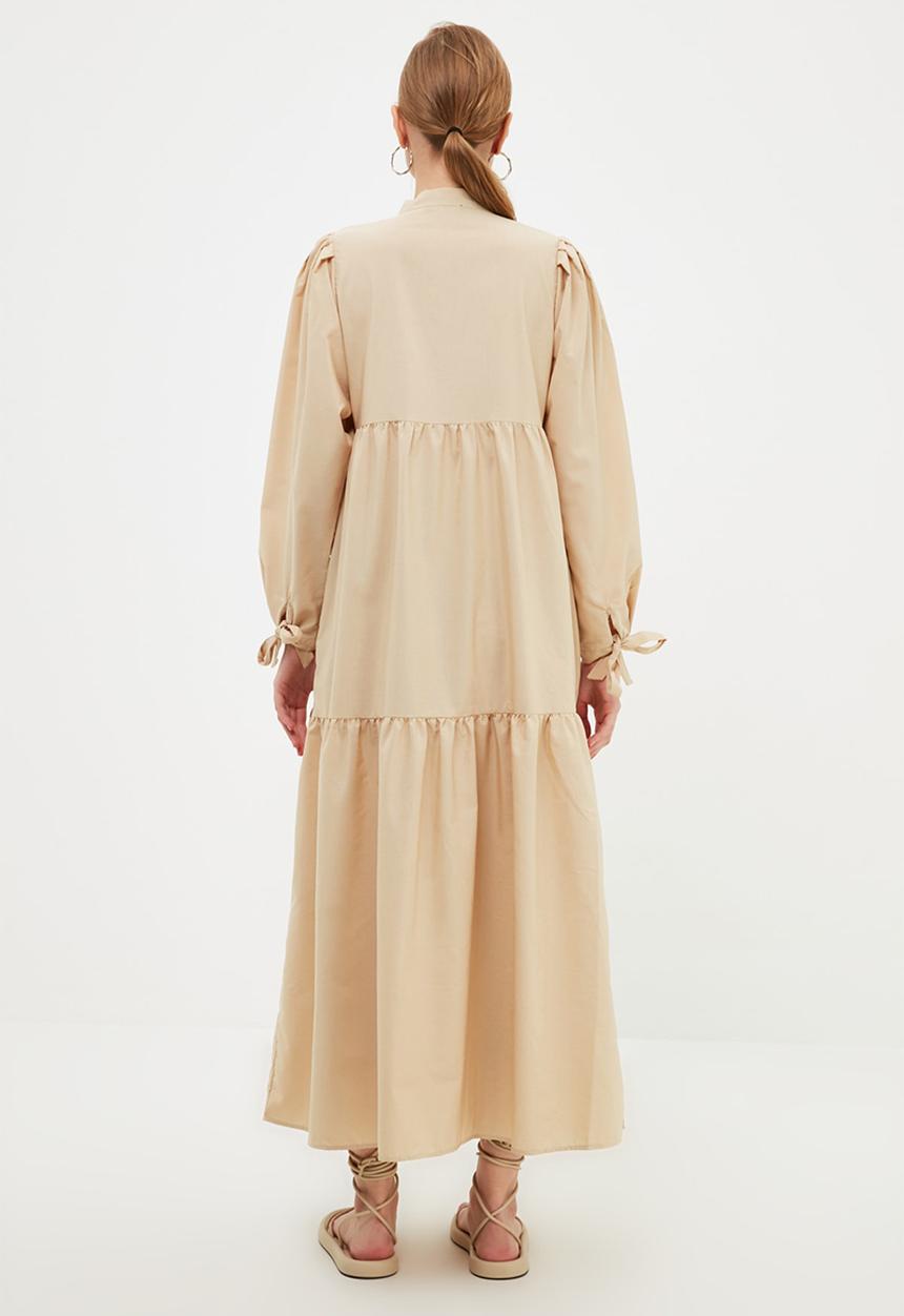 Trendyol - Rope detailed dress - beige