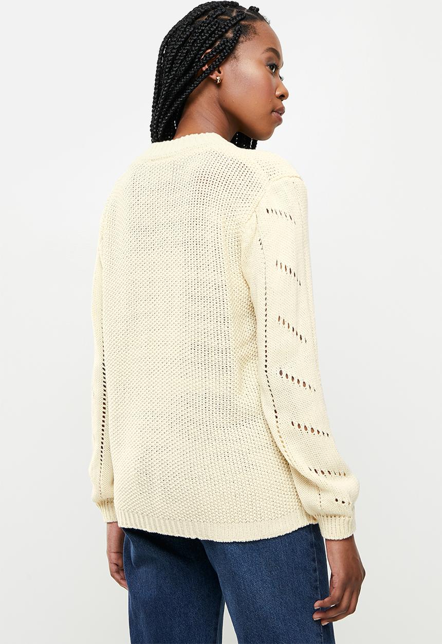 dailyfriday - Balloon sleeve jumper - ecru