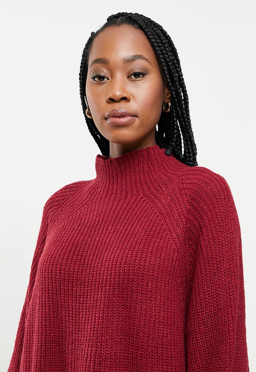 dailyfriday - Longline jersey - red