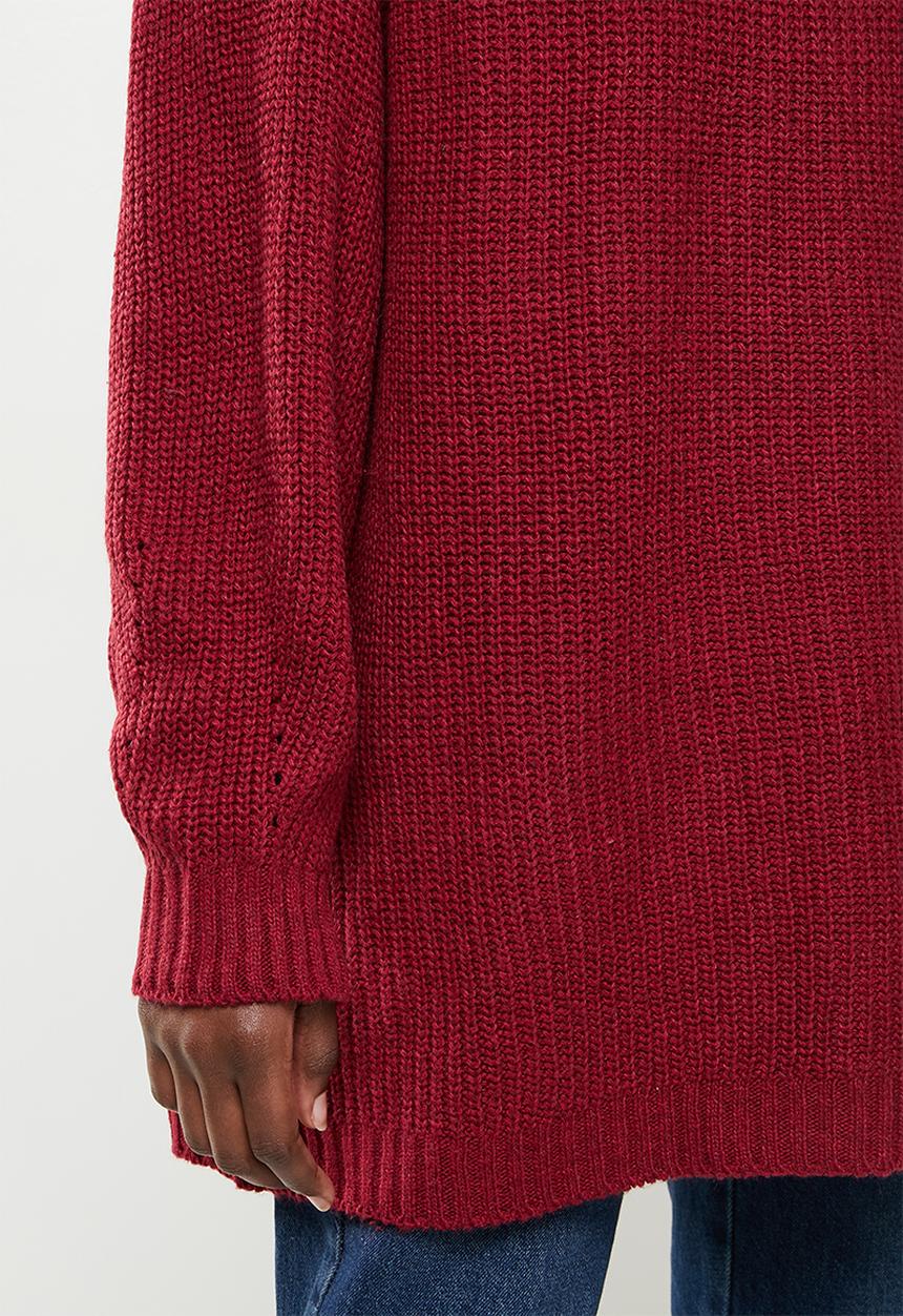 dailyfriday - Longline jersey - red