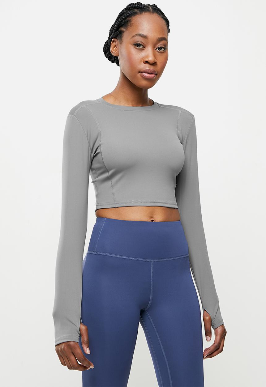 dailyfriday - Long sleeve yoga top - grey