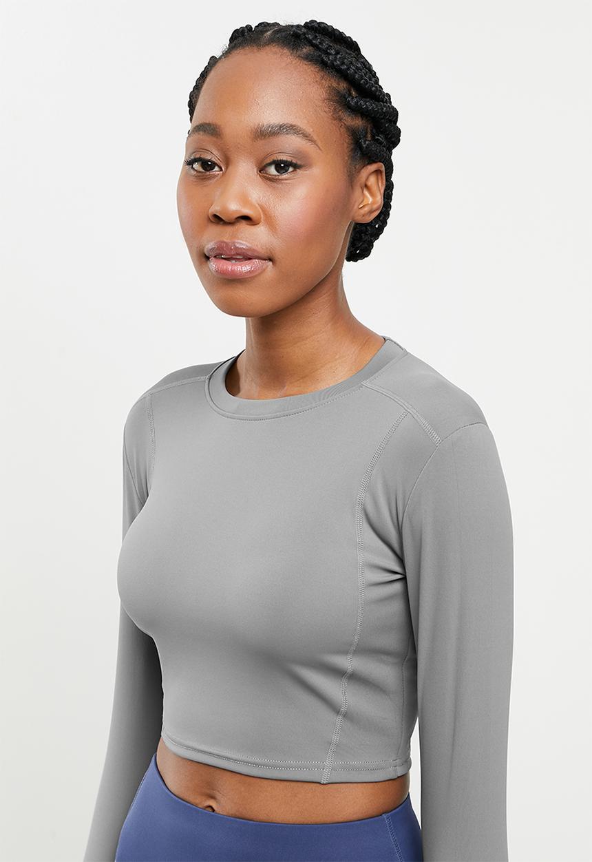 dailyfriday - Long sleeve yoga top - grey