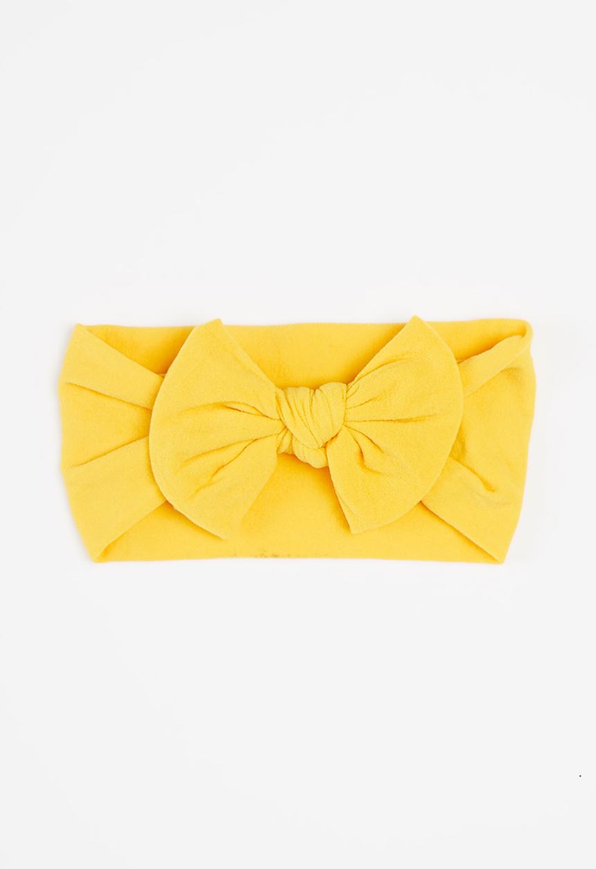 Pop Candy - Girls 2 pack bow headband - pink & yellow