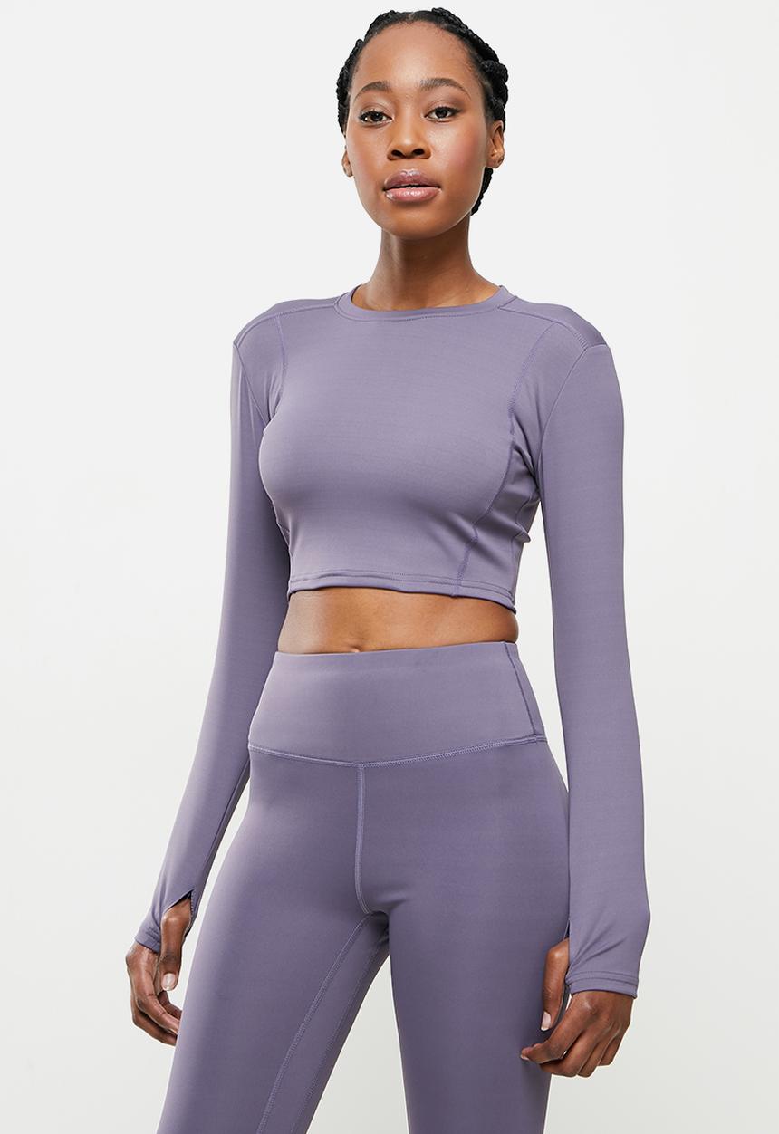 dailyfriday - Long sleeve yoga top - purple