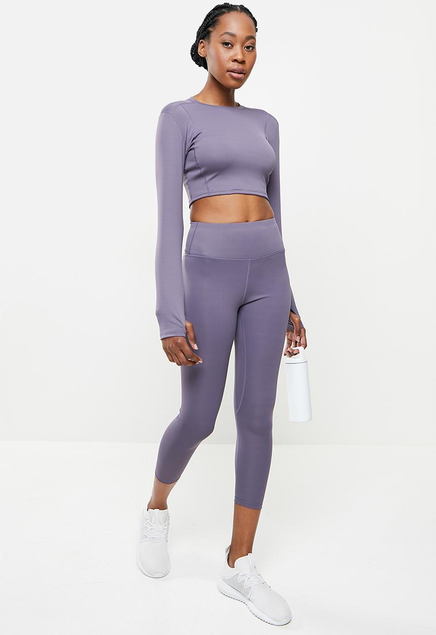 dailyfriday - Long sleeve yoga top - purple