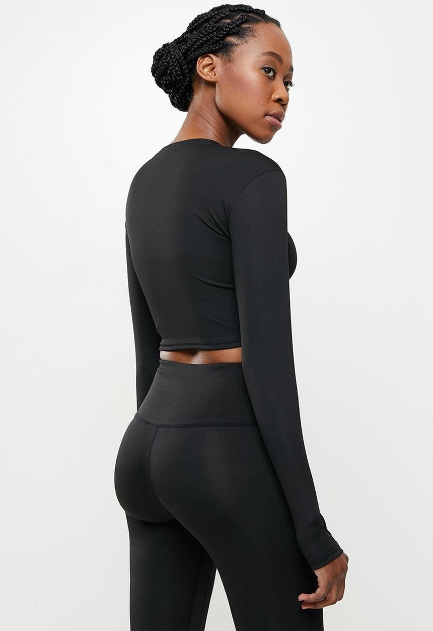 dailyfriday - Long sleeve yoga top - black