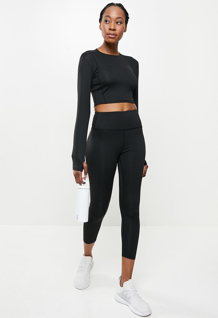 dailyfriday - Long sleeve yoga top - black