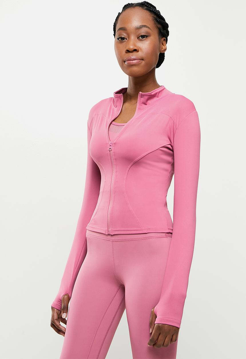 dailyfriday - Zip up yoga top - dusty pink
