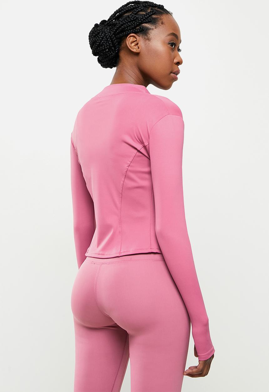 dailyfriday - Zip up yoga top - dusty pink