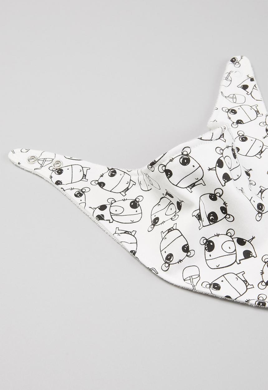 Pop Candy - Mini moo bibs - black & white