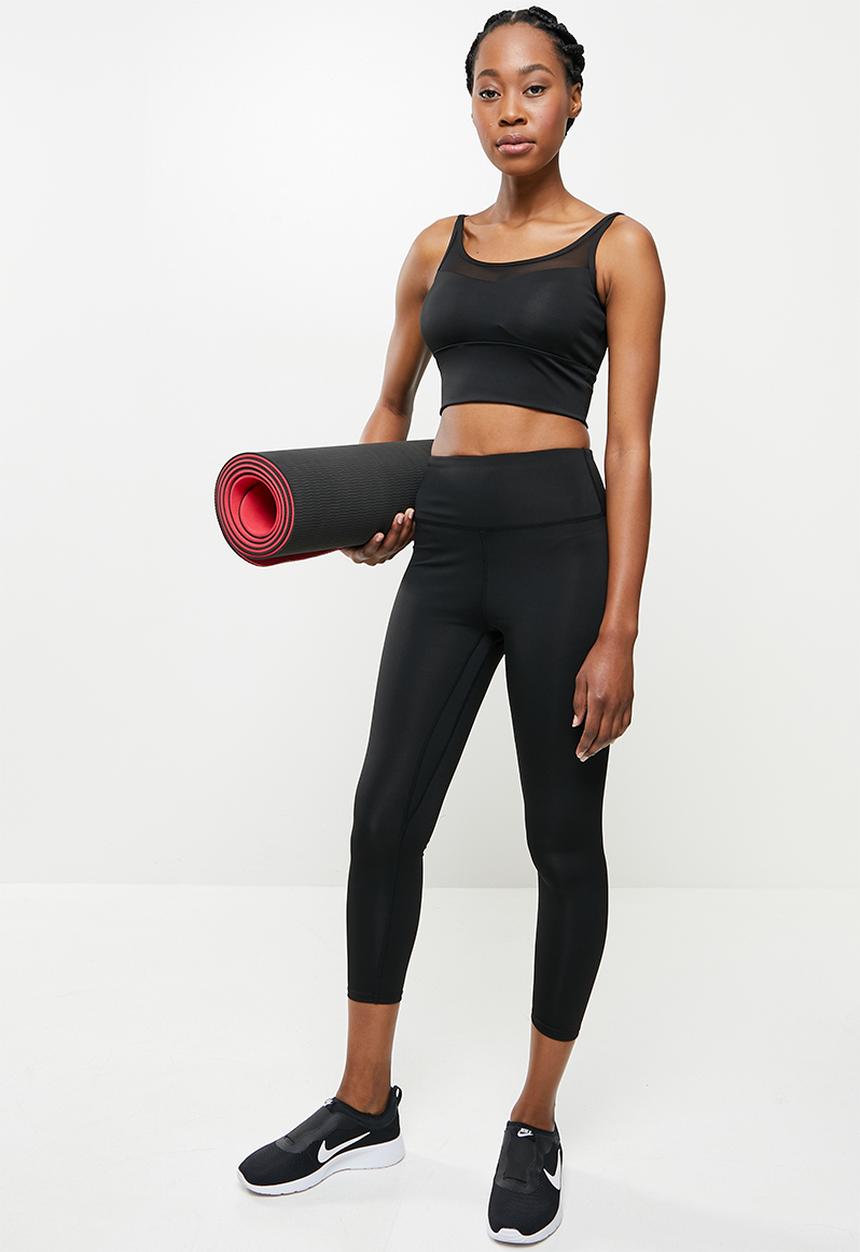 dailyfriday - Mesh insert crop top - black
