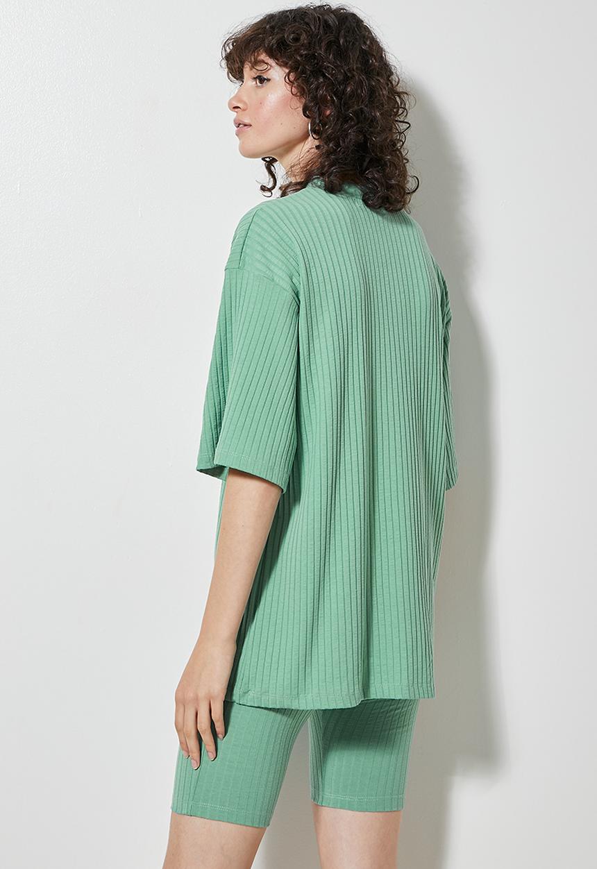 Superbalist - Rib tee - deep sage