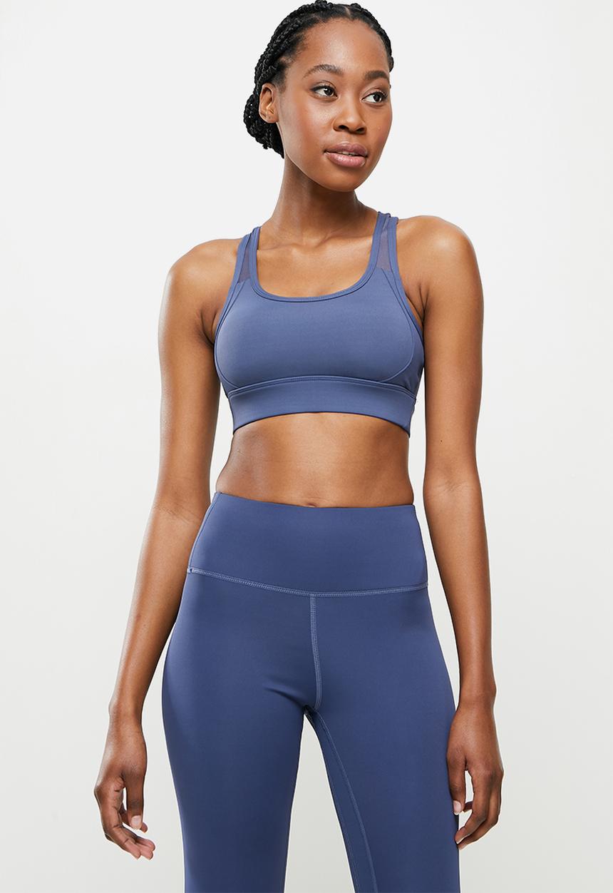 dailyfriday - Cross back yoga top - blue