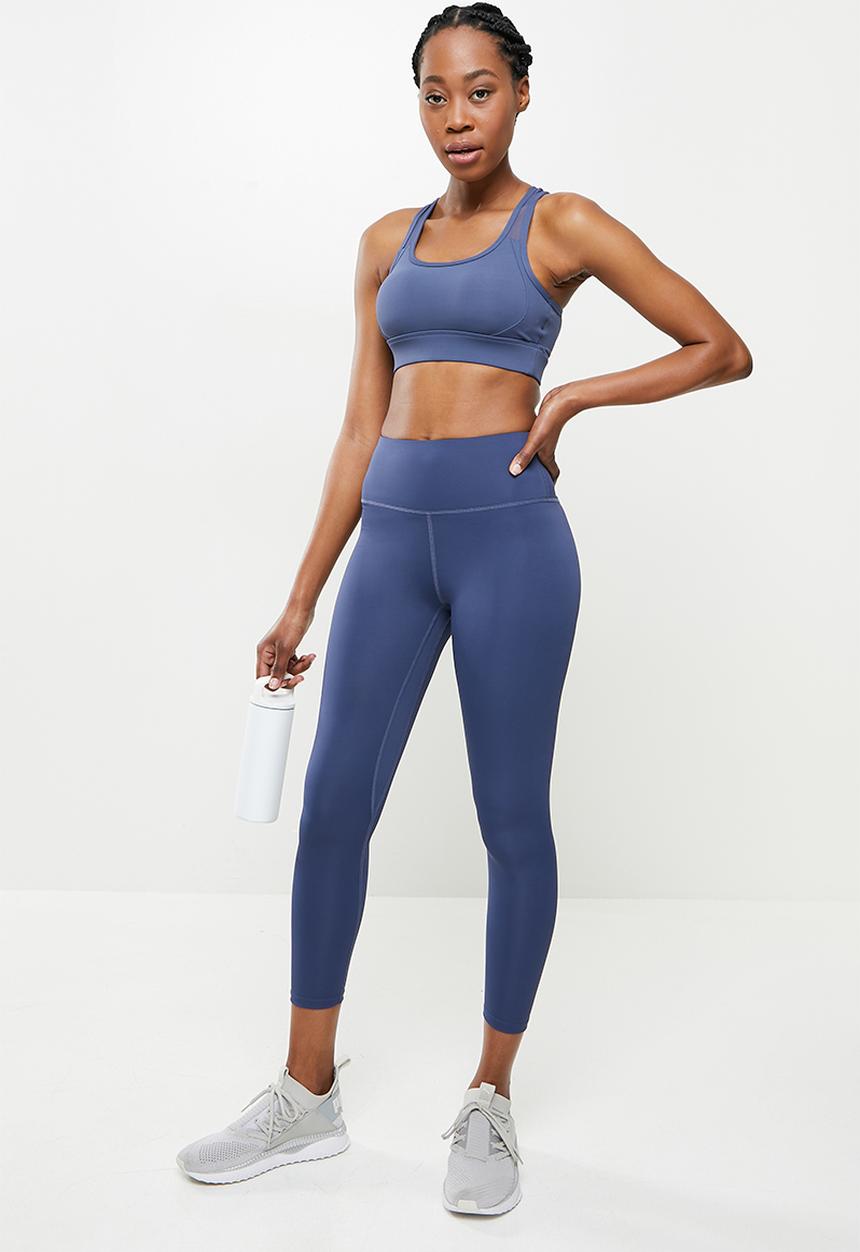 dailyfriday - Cross back yoga top - blue