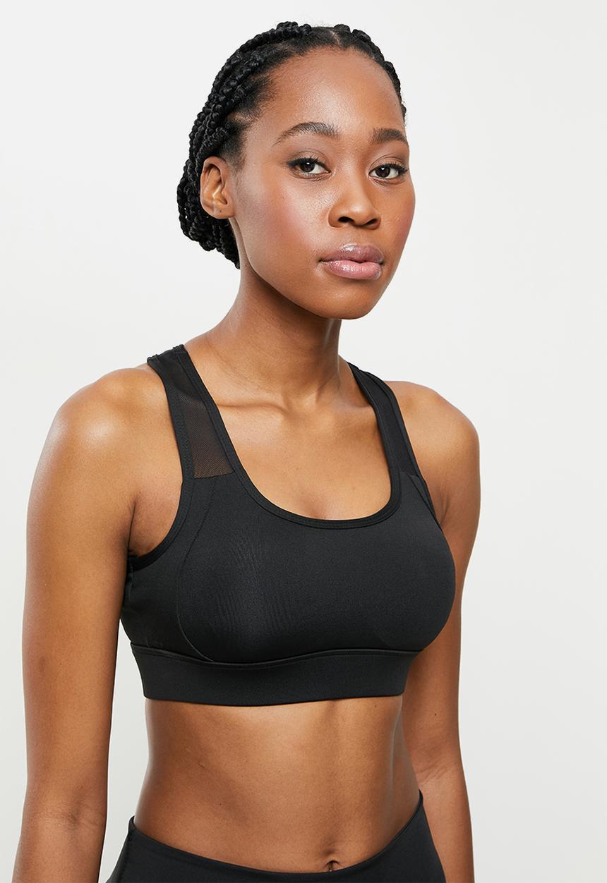 dailyfriday - Cross back yoga top - black