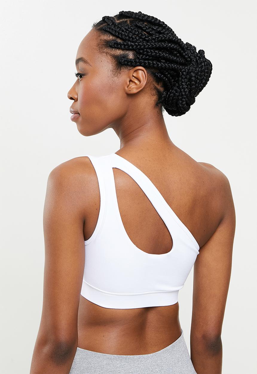 dailyfriday - Cut out yoga top - white