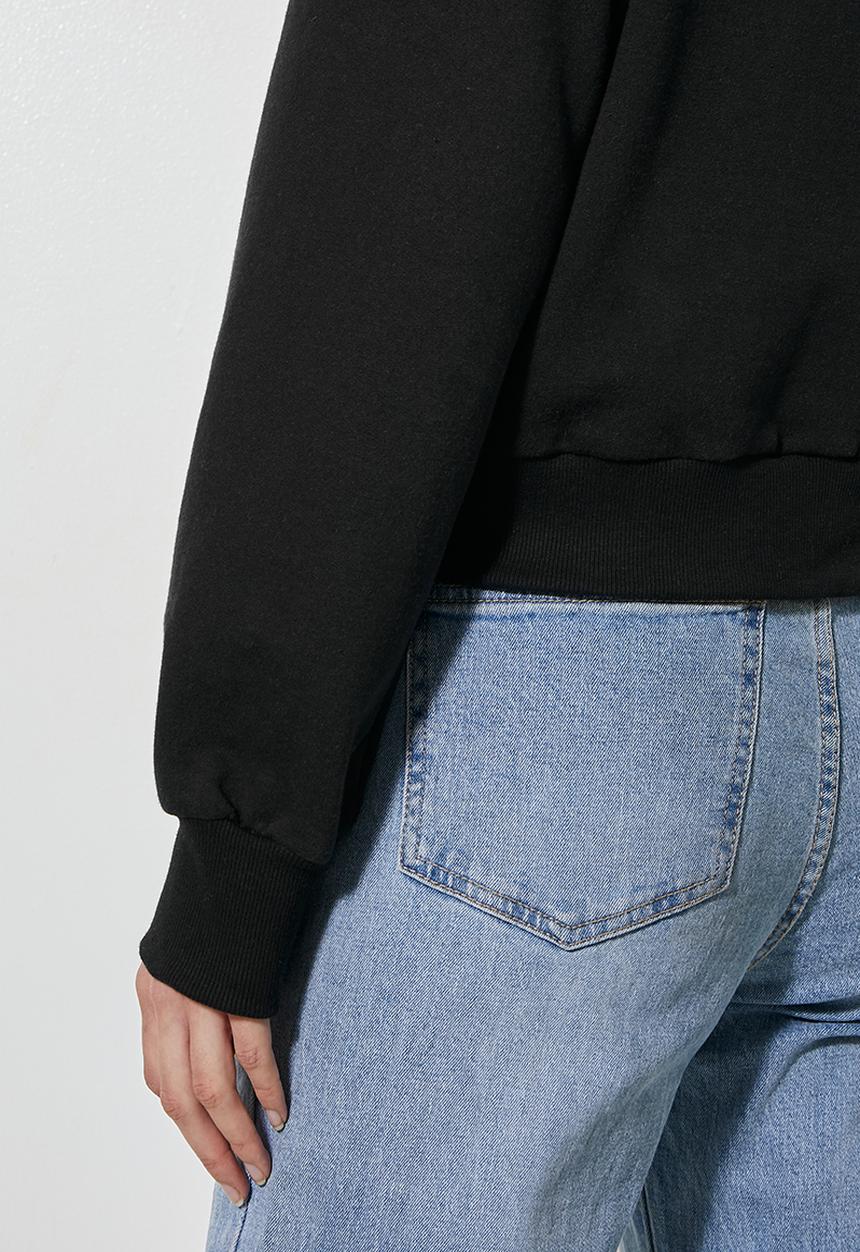 Superbalist - Crop hoodie - black