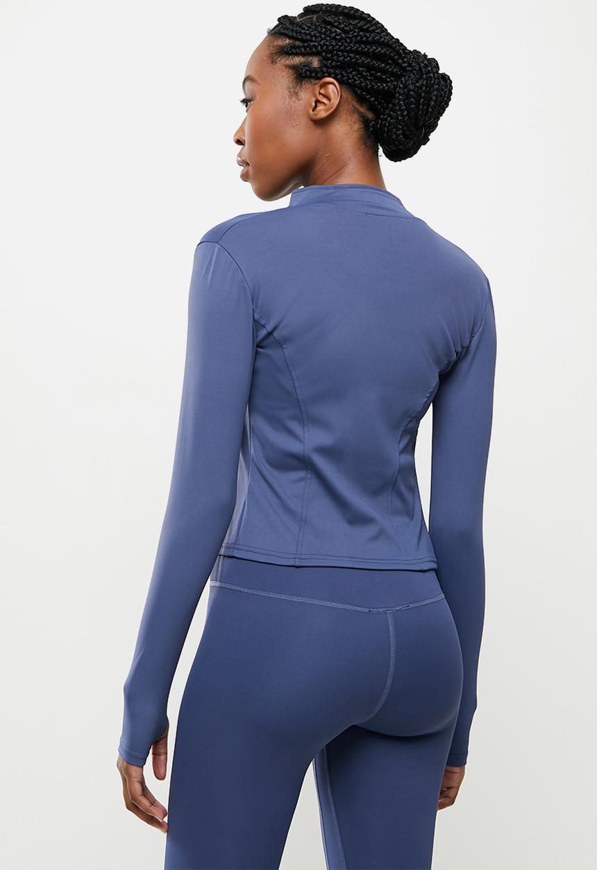 dailyfriday - Zip up yoga top - navy
