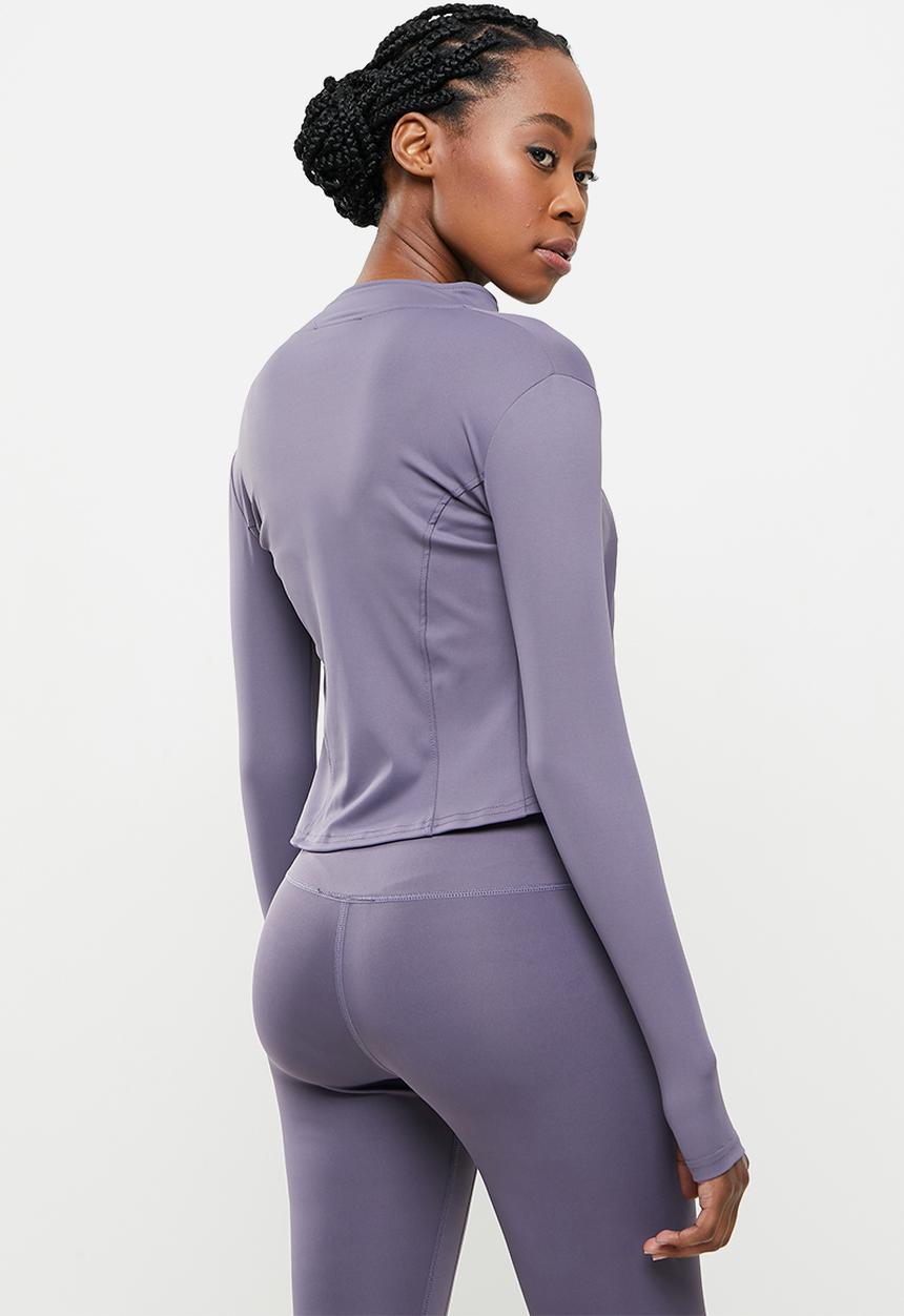dailyfriday - Zip up yoga top - purple