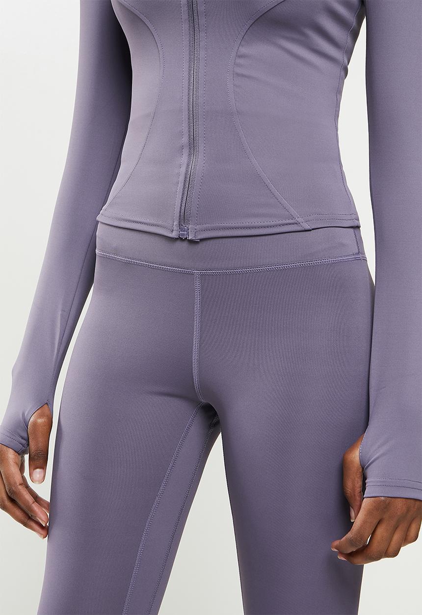 dailyfriday - Zip up yoga top - purple